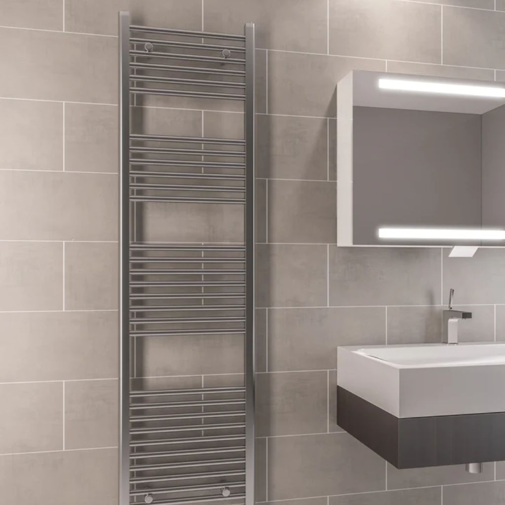 Chrome Towel Radiators for Hot Water Systems