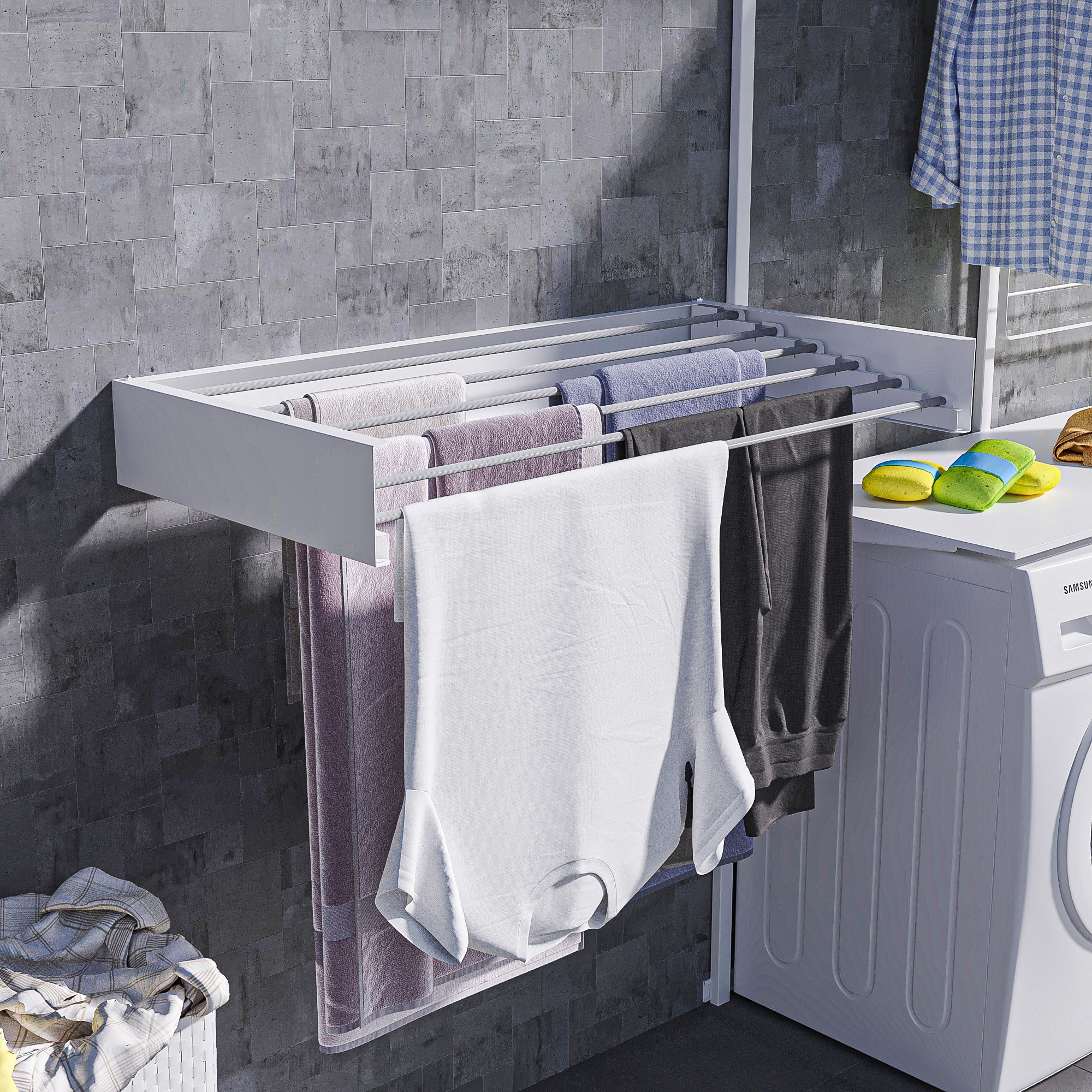 Collapsable Laundry Rack – Modern Warmth